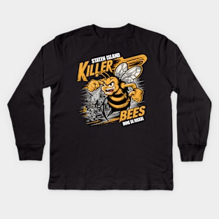 "Staten Island Buzz: The Killer Bees" Kids Long Sleeve T-Shirt